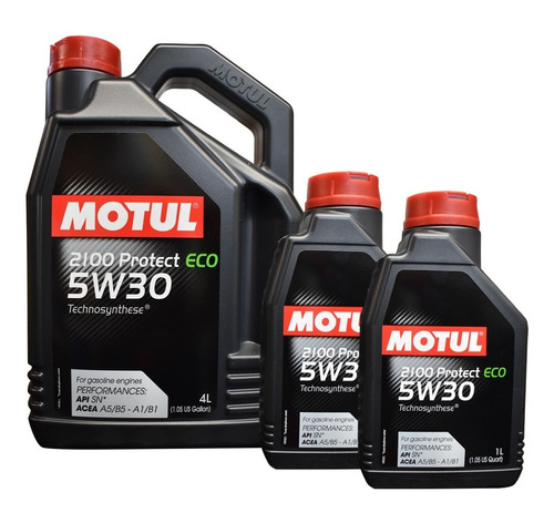 Aceite Sintético 5w30 Auto Motul 2100 Protect Eco Kit 6lts