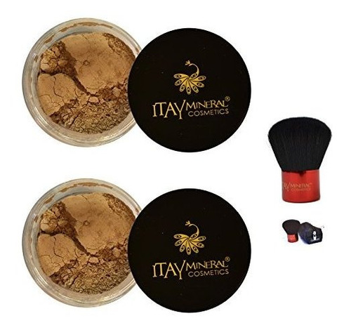 Maquillaje En Polvo - Bundle 3 Items: 2x Itay Mineral Powder