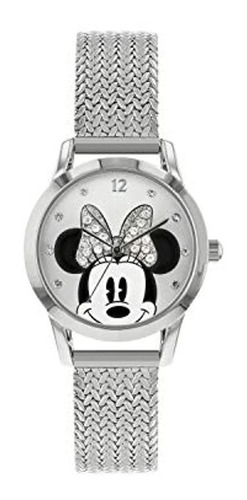 Disney Mn8008 Reloj De Cuarzo Analógico Para Mujer Con Co