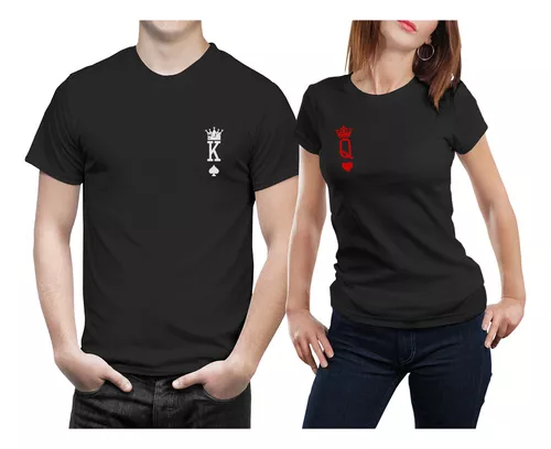 Kit Camisetas Casal King and Queen