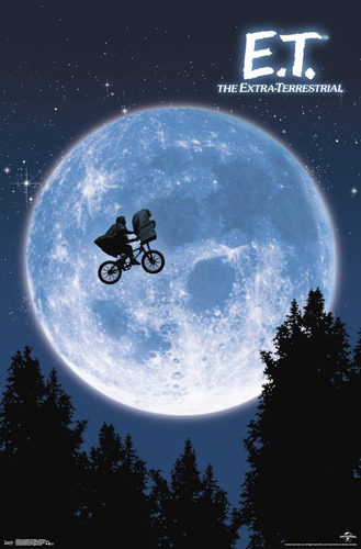 Póster De Pared E.t. El Extraterrestre Enmarcado 57 X 86 Cm