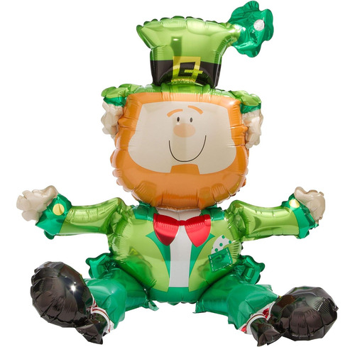 Día De San Patricio Sentado Leprechaun Relleno De Aire...