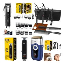 Comprar Kit Maquinas Corta Pelo Tijeras Navaja Barbería Profesional