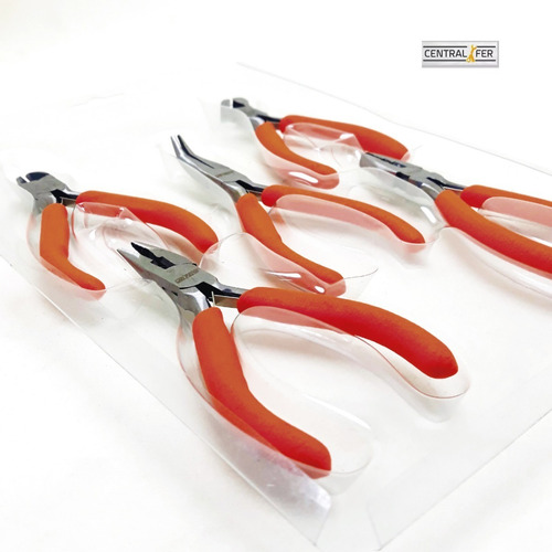 Juego Kit Set 5 Mini Pinzas Alicate Electrónica Aisladas