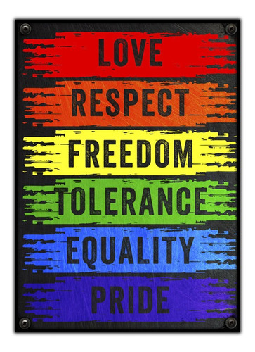 #990 - Cuadro Decorativo - Love Lgtb Orgullo Amor Poster