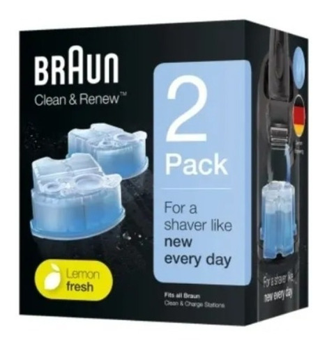 Repuesto Cartuchos De Limpieza Braun Clean & Renew Ccr2