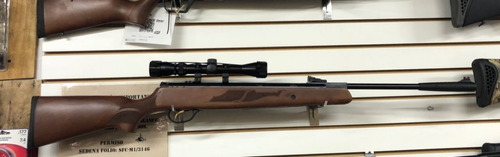 Potente Rifle Hastsan Hc95 Cal 5.5 Con Mira 3-9x40 Madera