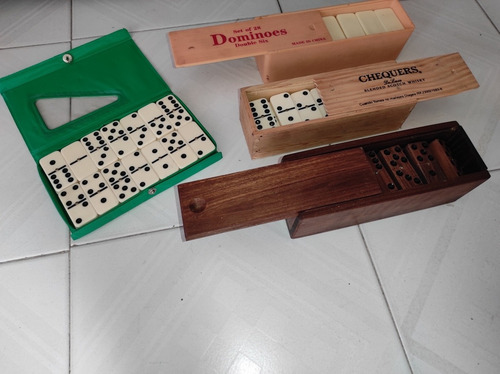 Domino Chequers ,dominoes Y Madera Usados (Usado)