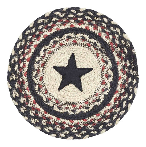 Vhc Brands Colonial Star Trivet Hot Pad Para Olla Negro