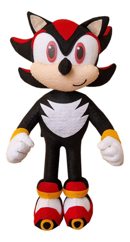 Boneco Shadow - Sonic (28cm) Feltro / Pelúcia