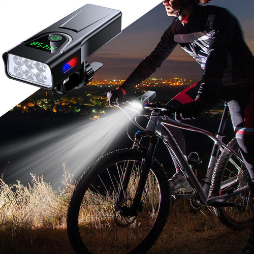 A Luces De Ciclismo Para Conducción Nocturna Luz De