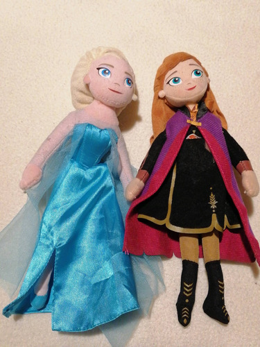 Princesas. Peluche Original Elsa Y Anna Habla Frozen Disney 