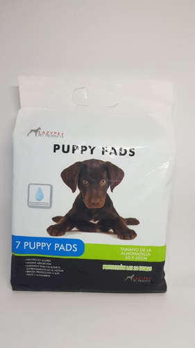 Imagen 1 de 2 de Paños Adiestramiento Perros Puppy Pads Pack X7 60x60cm 