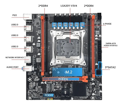 Kit Intel Gaming X99 Xeon 10 Nucleos 20 Hilos Ddr4 (Reacondicionado)