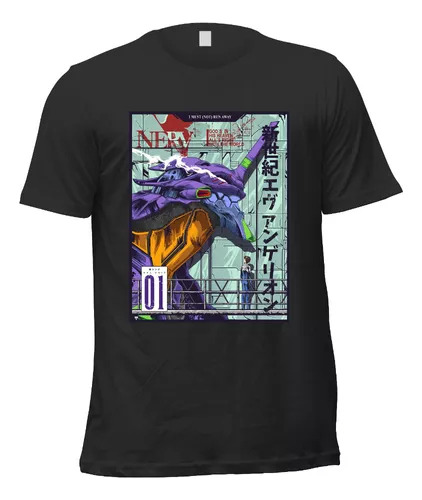 Remera Anime Evangelion Nerv Eva 01 A1 Unisex