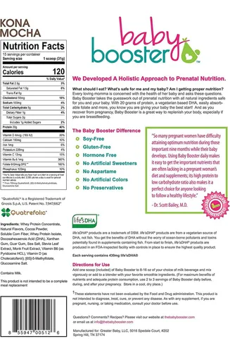 Batido De Proteínas Prenatal De Chocolate Moca Natural Alto