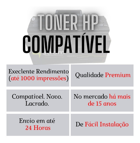 Toner Compatível Com Hp105 W1105a Mfp135 / Mfp137 / 107a