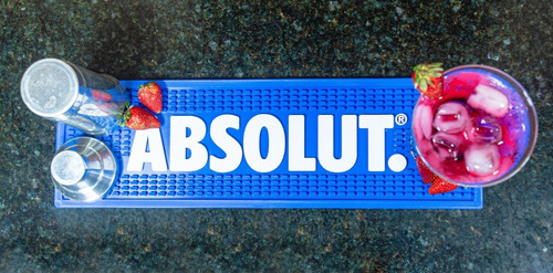 Barmat Vodka Absoult Tapete Escorredor De Copos E Drinks