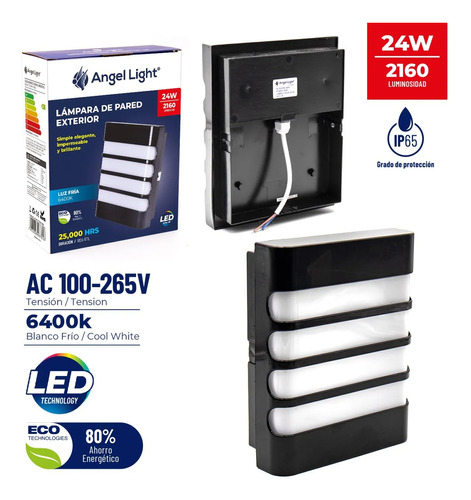 Vapoleta 24w Lampara Exteriores Led 