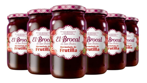 Mermelada El Brocal Frutilla Pack X 6 X 420g. 