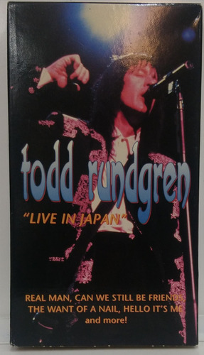 Todd Rundgren Video Vhs Americano Live In Japan Shl Jvx Xvm
