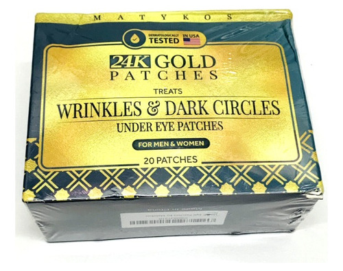 Parches Colágeno Ac. Hialurónico Ojeras Arrugas Gold 20pza