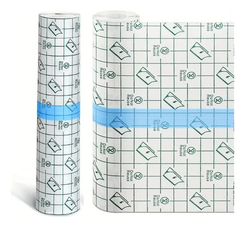 Rollo De Parches Impermeables Para Hemodialisis 20 Cm X 5 M Azul Claro