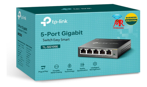 Switch Tp-link Tl-sg105e 5 Puertos Administrable