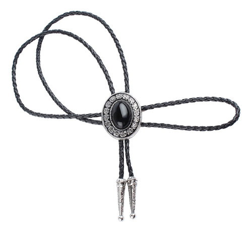 Vintage Ocidental Vaqueiro Masculino Bolo Tie Pingente Colar