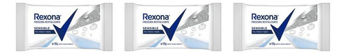 Pack X3u Rexona Jabon En Barra X120g Sensible