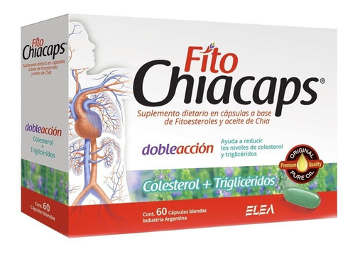 Fitochiacaps X 60 Capsulas - Omega 3 + Fitoesteroles - Elea