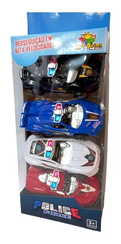 Kit 6 Carrinhos de Corrida a Fricção Infantil