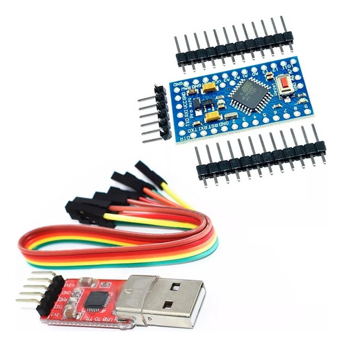 Arduino Pro Mini 5v 16mhz Atmega328 + Programador Usb A Ttl