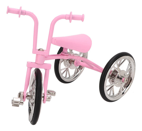 Mini Triciclo Adorno De Juguete Con Aspecto Rosa, Diseño Sim