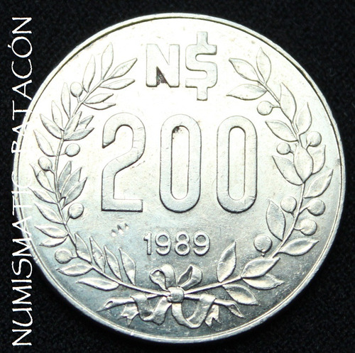 Moneda De Uruguay - 200 Nuevos Pesos 1989 - Excelente