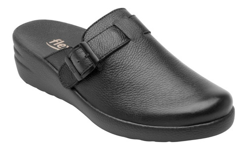 Zapato Mule Flexi Mujer 108605 Piel Negro C/ Herraje Gnv®