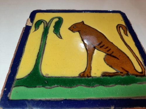 Imagen 5 de 6 de Antiguo Par Azulejo Mayólica Españolas Colección Triana 7618