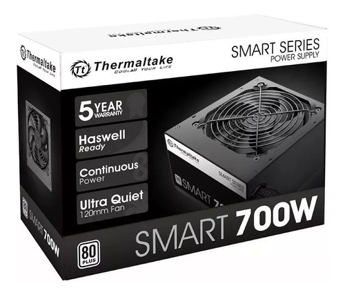 Fuente Gamer Thermaltake Smart White 700w 80 Plus