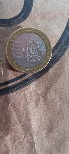 Moneda Antigua Del 2012 Con Error En La Estrella De Chile 