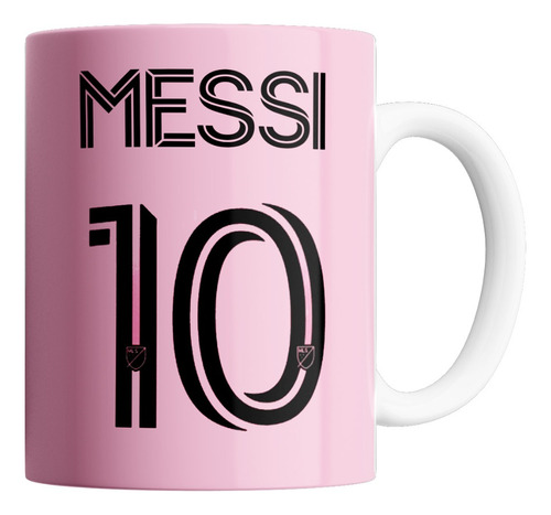 Taza Cerámica  Messi - Inter Miami - Rosa