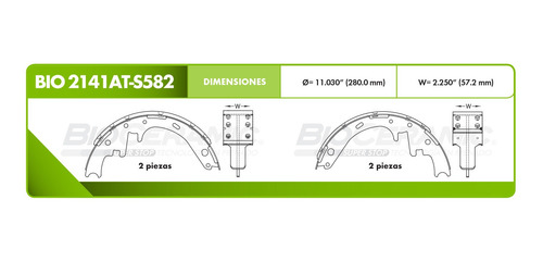 Balatas Tambor Ford E-150 Econoline 5.8l 1987-1996