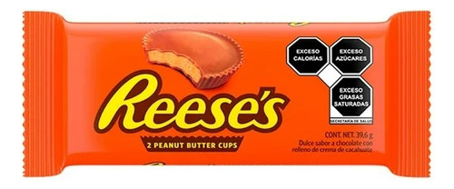 7 Pza Chocolate Reese's Con Relleno De Crema De Cacahuate 39