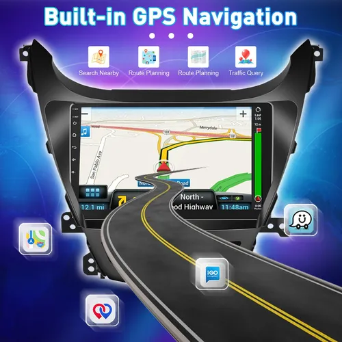 Qp Estéreo De Coche Android 10.0 Para Hyundai Elantra