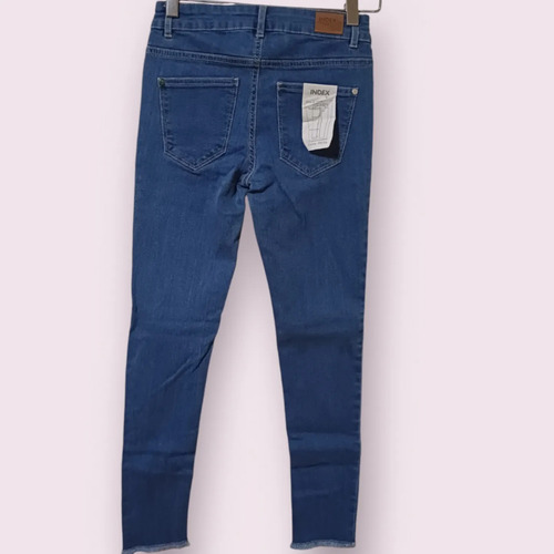 Jeans Largo Niñas Index Desflecn Denim Con Bolsillos