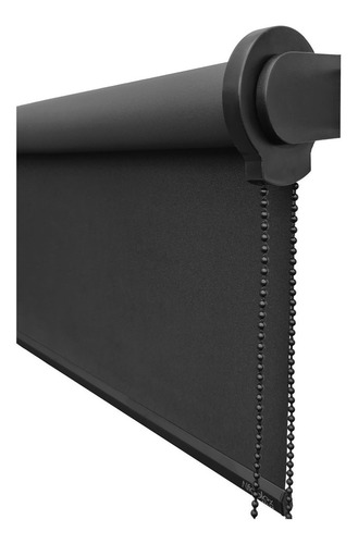 Cortina Persiana Rolô Rolon Blackout Preta 0,80l X 1,60a