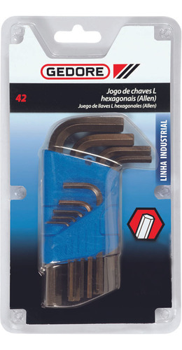 Jogo Chave Hexagonal 1,5 A 6mm Gedore 012106 012106
