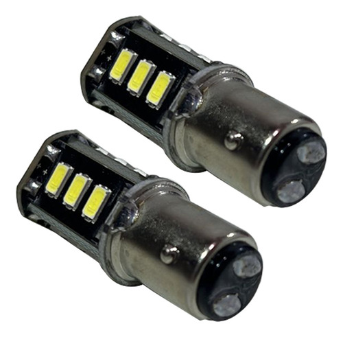 Par De Leds 2 Polos 1034 P21 5w Super Branco 6000k Excelite