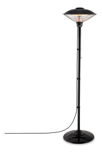 Imagen 2 de 4 de Calefactor De Pie Halógeno Exterior Liliana Chpie2000 2000w Color Negro