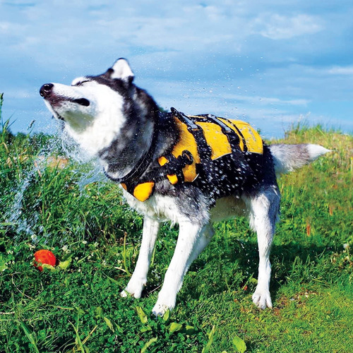 Chaleco De Flotación Para Perro Pequeño Color Amarillo Amarillo Nombre Del Diseño Talla