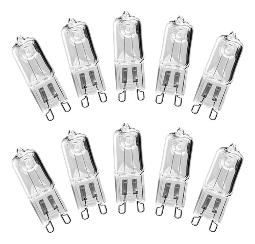 10x G9 Bombilla 60w G9 Bombillas Halógenas 2 Pines Para